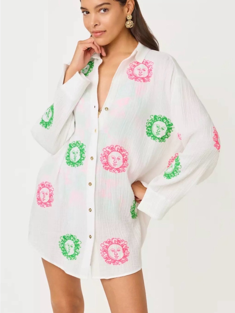 Lilly Pulitzer Long Sleeve Swim Cover-Up. Ladies M